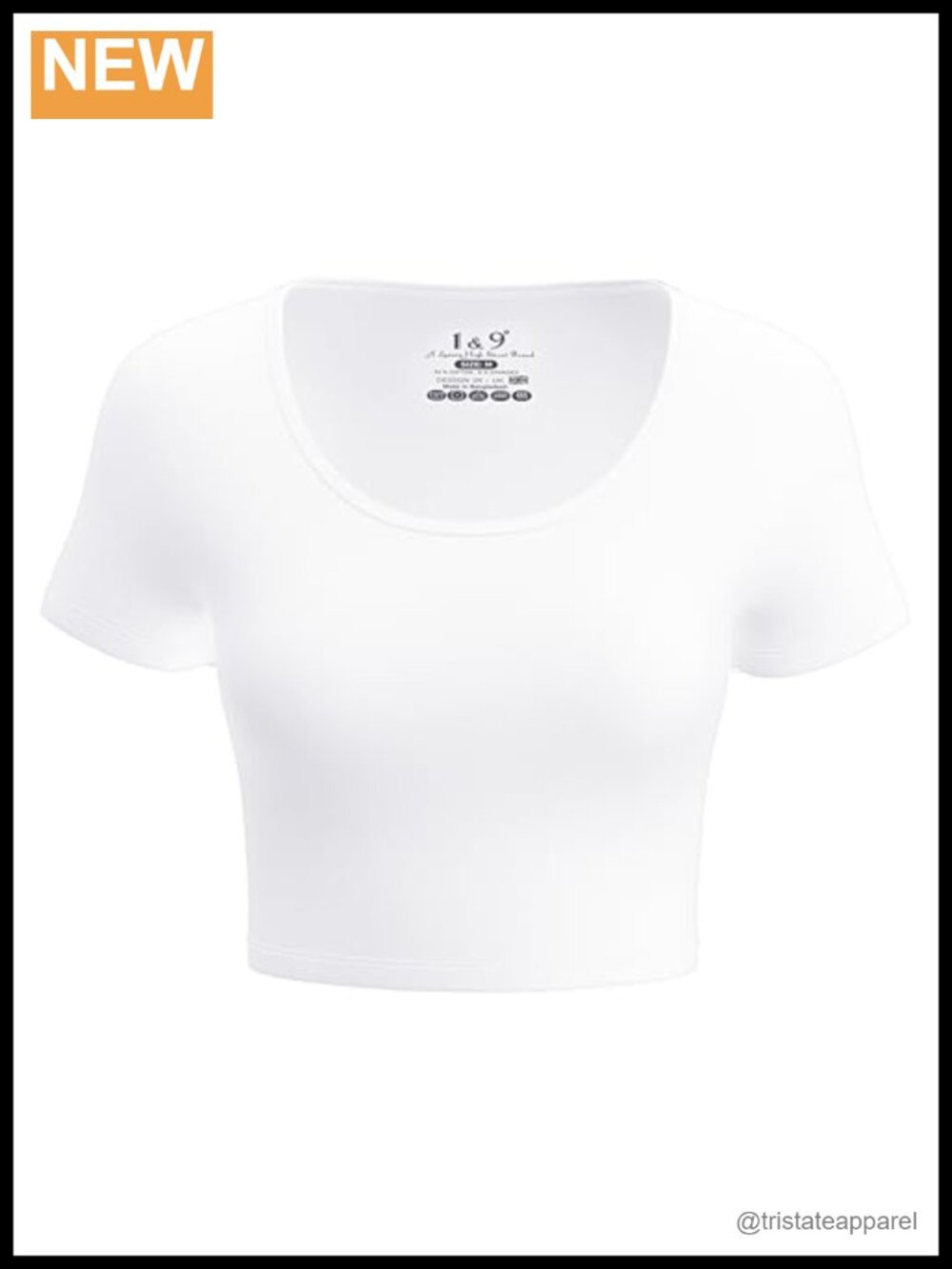 Women's Basic Crop Top Short Sleeve Scoop Neck Slim Fit Summer Tee